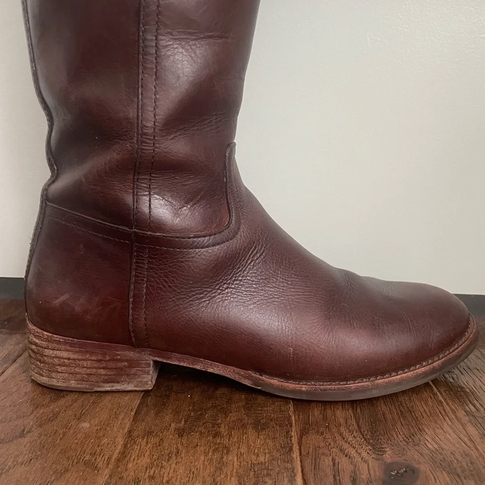 Tory Burch Kiernan Tall Brown Riding Boots Size 8 - Picture 13 of 13